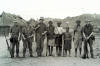 Andy Mullen and others posing with the locals at Al-Milah Camp  Radfan.