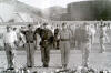 Bert Leslie, Gus Patterson and Vic Murray paying their respects