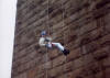 Colin Reid Abseiling like a pro.