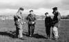 Cpl. Charlie Dick, centre, teaching engineering skills at Barry Buddon circa early 60s. also in the picture is Cpl. Stewart Smith, Sappers Frank Campbell and Young.