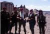 Gibby Earl, John Donaldson, Dougie Archibald, John Stenton and Ross Stevenson on the Dhala Road, Aden 1965.