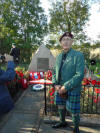 Gordon McLeod at the Cromwell Lock Memorial 27 September 2015.