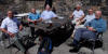 Guards Club 19 June 2013 L to R Kim Panton, Alec McWhirter, Gil Nicol, John Donaldson, Dougie Archibald and Gordon McLeod.