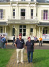 /John Donaldson and Dougie Archibald outside Hartenstein Museum.