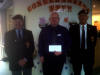 29 May 2013 Kim Panton and John Donaldson presented a cheque for 100.00 on behalf of the Scottish Branch to John Fyfe of Erskine Edinburgh Care Home. 