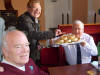 Meeting 15 September 2013 Kim Panton getting his teeth into the pies