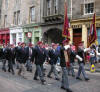 Ronnie Drummond with Lothian Branch PRA on Veterans Parade, Edinburgh, 26 July 08