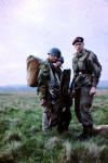 Cpl. J. Cassidy and M.Doak 3Troop with S/Sgt. Jack Braithwaite PSI. at Barry Buddon 1964/65