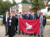 The Lads with Heather our Tour Guide, Peter McHugh from Australia and George Tipping from USA.