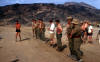 Instruction for Tug o War Al-Milah 1965.  At the far end of rope Capt. maclachlainn, SSM Lonergan and Mel Winton.