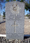 WO2 John Lonergans Headstone, Maalla Cemetery, Aden. Photograph supplied courtesy of Steve Rogers, The War Graves Photographic Project. 
